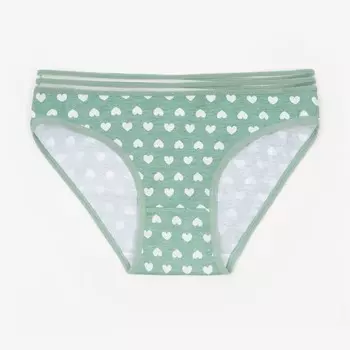 Трусы женские слипы, цвет зеленый, р-р 42-44