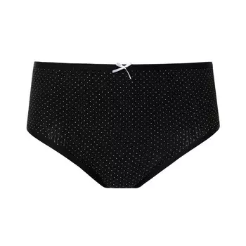 Трусы женские слипы "Горох", цвет чёрный, размер 52