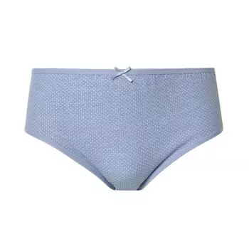Трусы женские слипы "Горох", цвет голубой, размер 56