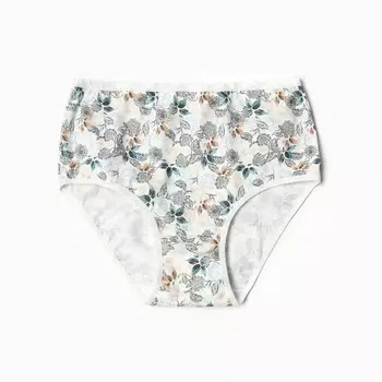 Трусы женские слипыMiss Beautiful, цвет белый/серый, р-р 3XL (50-52)