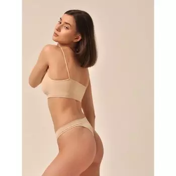 Трусы женские String mini, размер S, цвет телесный