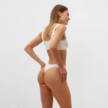 Трусы женские стринги, цвет белый (Bianco), размер 44 (S)