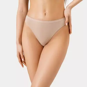 Трусы женские стринги из микрофибры, цвет бежевый, размер 48-50 (L/XL)