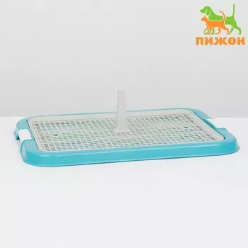 Туалет для собак, 51383 см, голубой