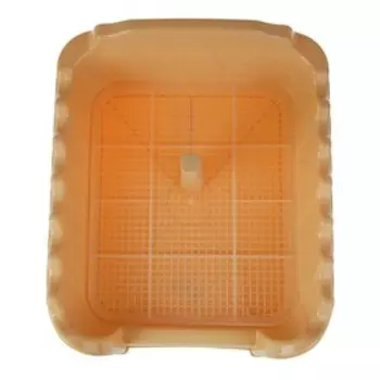 Туалет "Риф" со столбиком, для собак, 55 х 40 см, бежевый