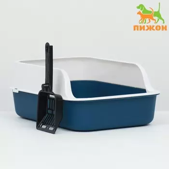 Туалет с бортом, 402915 см, синий