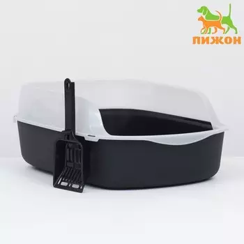 Туалет с бортом, 503518 см, черный