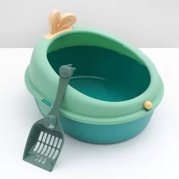 Туалет с бортом округлый 4033.825.5 см, зелёный/оранжевый