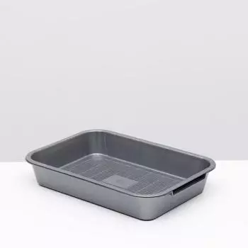 Туалет с сеткой №1 перламутровый, 36 х 26 х 6,5 см серебристый