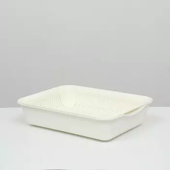 Туалет с сеткой 34,5 х 25,5 х 7,5 см,, белый