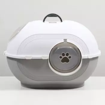 Туалет закрытый 64×41×43 см, серый