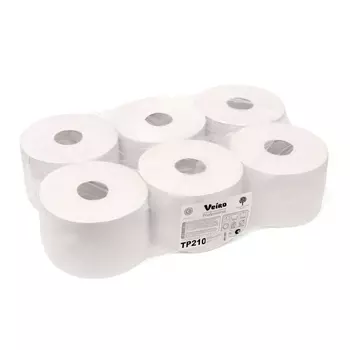 Туалетная бумага Veiro Professional с ЦВ Comfort TP 210, 215 метров, 1000 листов, 6 рулонов