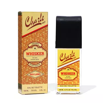 Туалетная вода для мужчин Charle style Whisker red label, 100 мл