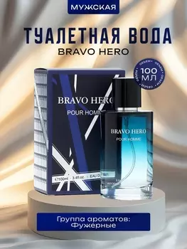 Туалетная вода мужская Bravo Hero, 100 мл