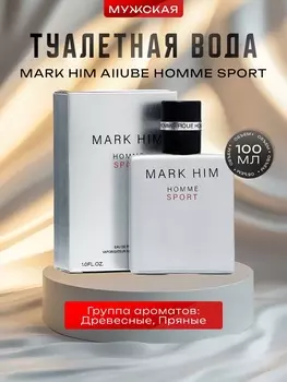 Туалетная вода мужская Mark Him Aiiube Homme Sport, 100 мл