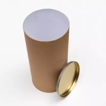 Тубус 120260 мм (240 мм внутр. высота), картон, металлическая крышка