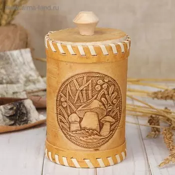 Туес «Грибочки», 8814 см, береста