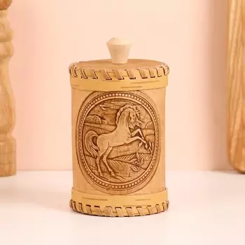 Туес "Лошадка", 8х8х14 см