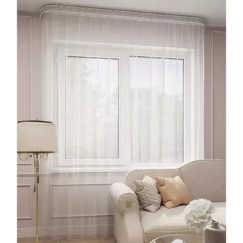 Тюль «Грек», размер 300x260 см, цвет белый