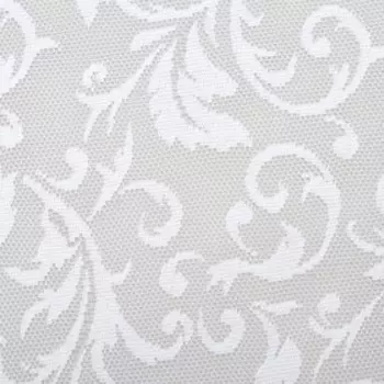 Тюль на кухню без шторной ленты 165х170 см, цвет белый, 100% полиэстер