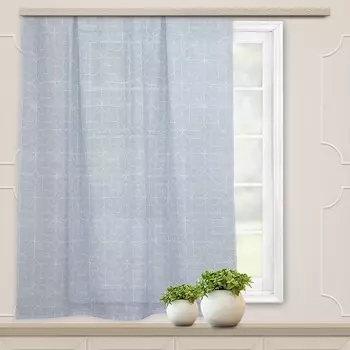 Тюль, размер 150x180 см, цвет серый