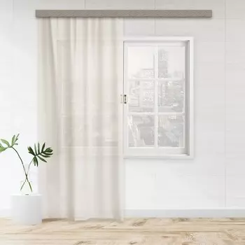 Тюль, размер 150x270 см, цвет беж