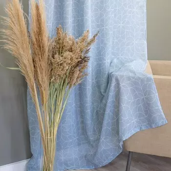 Тюль, размер 150x270 см, цвет серый