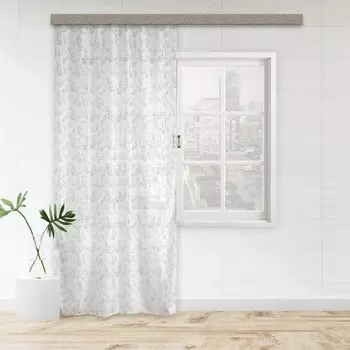 Тюль, размер 150x270 см, цвет светло-зелёный