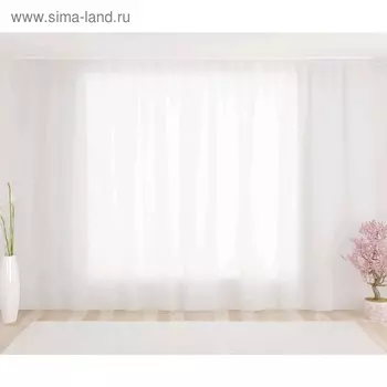Тюль, размер 290 × 260 см, цвет белый