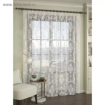 Тюль, размер 300 х 260 см, белый