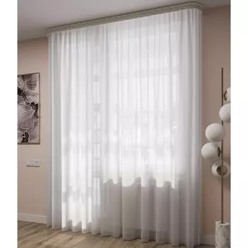 Тюль «Вуаль», размер 500x260 см, цвет белый