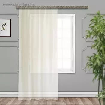 Штора-тюль Witerra 290х260см, молочная, вуаль, пэ100%