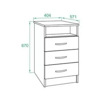 Тумба напольная «СОКОЛ. КТ-14», 404571674 мм, цвет венге