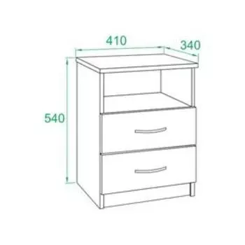 Тумба напольная «СОКОЛ. КТ-09.1», 410340550 мм, цвет венге/белёный дуб