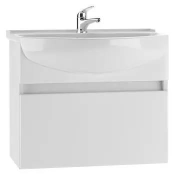 Тумба подвесная «Айсберг. Классик», под раковину «Амур 60», с 1 ящиком, 592303500 мм, цвет белый