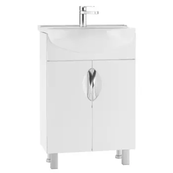 Тумба Айсберг Стандарт с раковиной Исеть 55, без ящика