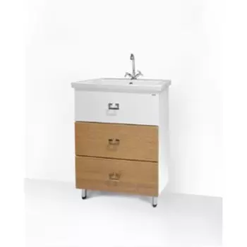 Тумба Аляска 60/3 с раковиной Como