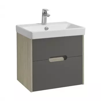 Тумба Aquaton Оливия под раковину Адриана 55, цвет грей, дуб ойстер