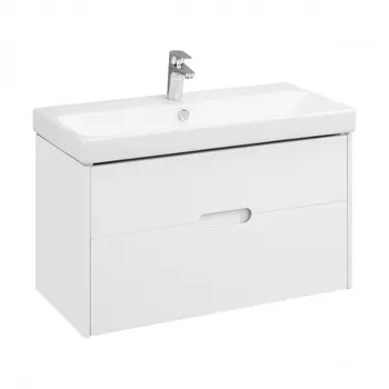 Тумба Aquaton Оливия под раковину Адриана 90, цвет белый матовый