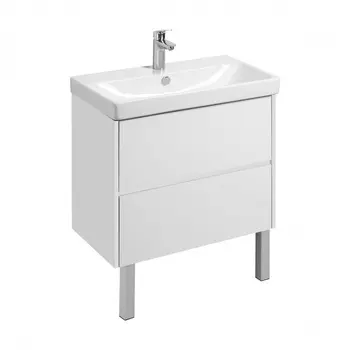 Тумба Aquaton Сканди под раковину Адриана 80, цвет белый матовый, белый глянец