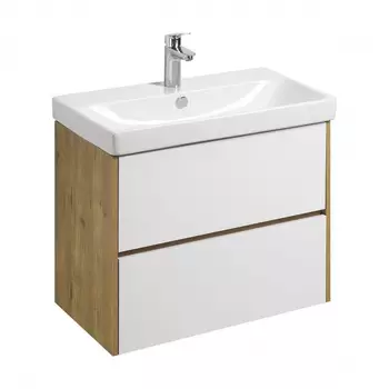 Тумба Aquaton Сканди под раковину Адриана 80, цвет белый, дуб рустикальный