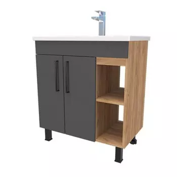 Тумба Асти 70, с раковиной Миранда, 43,1 х 65,5 х 86