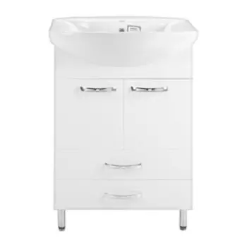 Комплект мебели для ванной: тумба «Белла 60/2», раковина «Грация», 600433820 мм, цвет белый