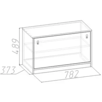 Тумба для обуви «Комфорт 16», 782 × 373 × 489 мм, цвет дуб сонома