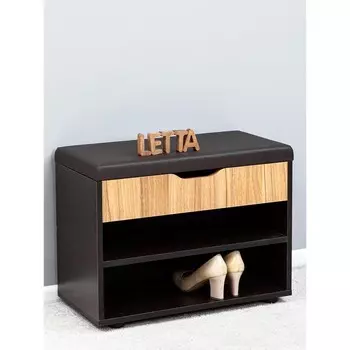 Тумба для обуви «Мальта», 620310470 мм, цвет венге / орех лион