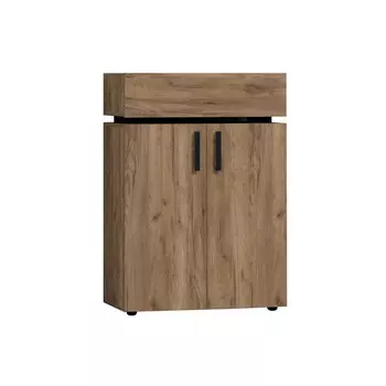 Тумба для обуви Neo 89, 782 × 389 × 1113 мм, цвет дуб табачный craft / чёрный