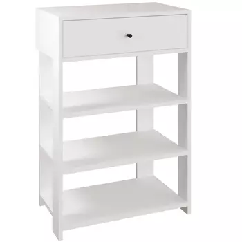 Тумба для обуви «Лайт», с ящиком, 600350890 мм, цвет белый