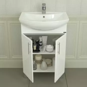 Тумба "Дублин-60" напольная с раковиной "Грация 60"