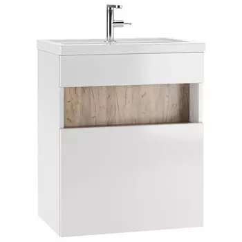 Тумба Домино Fortuna под раковину Mario 60, подвесная, с 1 верхним ящиком