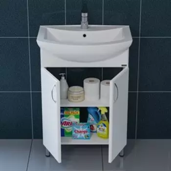 Тумба "Грация-60" с раковиной "Грация 60"